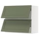 SEKTION Gabinete pared hrz 2 ptvd+aprt prs, blanco/Axstad gris-verde, 36x15x30 "