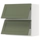 SEKTION Gabinete pared hrz 2 ptvd+aprt prs, blanco/Axstad gris-verde, 30x15x30 "
