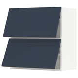 SEKTION Gabinete pared hrz 2 ptvd+aprt prs, blanco Axstad/mate azul, 30x15x30 "