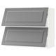 SEKTION Gabinete pared hrz 2 ptvd+aprt prs, blanco/Bodbyn gris, 36x15x30 "