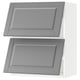 SEKTION Gabinete pared hrz 2 ptvd+aprt prs, blanco/Bodbyn gris, 24x15x30 "