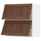 SEKTION Gabinete pared hrz 2 ptvd+aprt prs, blanco Enköping/marrón efecto de nogal, 30x15x30 "