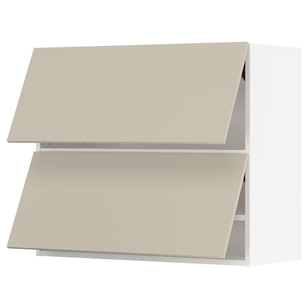 SEKTION Gabinete pared hrz 2 ptvd+aprt prs, blanco/Havstorp beige, 36x15x30 "
