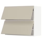 SEKTION Gabinete pared hrz 2 ptvd+aprt prs, blanco/Havstorp beige, 36x15x30 "