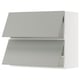 SEKTION Gabinete pared hrz 2 ptvd+aprt prs, blanco/Havstorp gris claro, 36x15x30 "