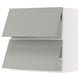 SEKTION Gabinete pared hrz 2 ptvd+aprt prs, blanco/Havstorp gris claro, 30x15x30 "