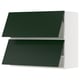 SEKTION Gabinete pared hrz 2 ptvd+aprt prs, blanco/Havstorp verde oscuro, 36x15x30 "