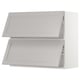SEKTION Gabinete pared hrz 2 ptvd+aprt prs, blanco/Lerhyttan gris claro, 36x15x30 "