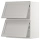 SEKTION Gabinete pared hrz 2 ptvd+aprt prs, blanco/Lerhyttan gris claro, 24x15x30 "
