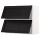 SEKTION Gabinete pared hrz 2 ptvd+aprt prs, blanco/Lerhyttan teñido en negro, 36x15x30 "