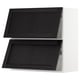 SEKTION Gabinete pared hrz 2 ptvd+aprt prs, blanco/Lerhyttan teñido en negro, 30x15x30 "