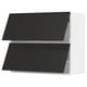 SEKTION Gabinete pared hrz 2 ptvd+aprt prs, blanco/Nickebo antracita mate, 36x15x30 "