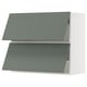 SEKTION Gabinete pared hrz 2 ptvd+aprt prs, blanco/Nickebo verde grisáceo mate, 36x15x30 "
