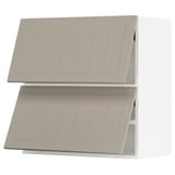 SEKTION Gabinete pared hrz 2 ptvd+aprt prs, blanco/Stensund beige, 30x15x30 "