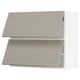 SEKTION Gabinete pared hrz 2 ptvd+aprt prs, blanco/Stensund beige, 36x15x30 "