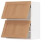 SEKTION Gabinete pared hrz 2 ptvd+aprt prs, blanco/Vedhamn roble, 24x15x30 "