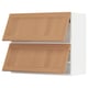 SEKTION Gabinete pared hrz 2 ptvd+aprt prs, blanco/Vedhamn roble, 36x15x30 "