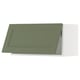 SEKTION Gabinete pared hrz+apertura presión, blanco/Axstad gris-verde, 30x15x15 "
