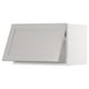 SEKTION Gabinete pared hrz+apertura presión, blanco/Lerhyttan gris claro, 24x15x15 "