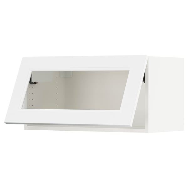 SEKTION Gabinete pared hrz prta vdr+apr prs, blanco/Axstad blanco mate, 30x15x15 "