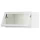 SEKTION Gabinete pared hrz prta vdr+apr prs, blanco/Hejsta vidrio transparente blanco, 30x15x15 "