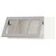 SEKTION Gabinete pared hrz prta vdr+apr prs, blanco/Lerhyttan gris claro, 30x15x15 "