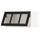 SEKTION Gabinete pared hrz prta vdr+apr prs, blanco/Lerhyttan teñido en negro, 30x15x15 "