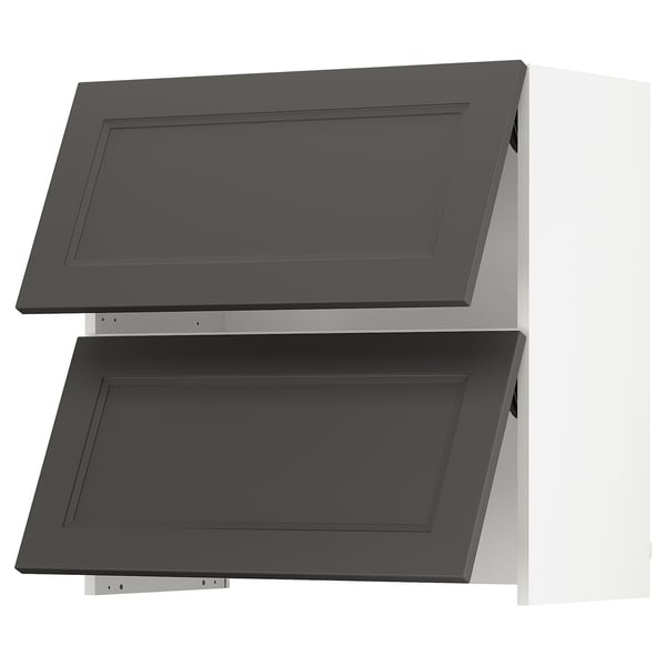 SEKTION Gabinete pared xtrc integ+aprt prsn, blanco/Axstad gris oscuro, 30x15x30 "