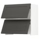 SEKTION Gabinete pared xtrc integ+aprt prsn, blanco/Axstad gris oscuro, 30x15x30 "