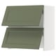 SEKTION Gabinete pared xtrc integ+aprt prsn, blanco/Axstad gris-verde, 30x15x30 "