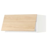 SEKTION Gabinete sup refri/cong+aprt prsn, blanco/Askersund efecto de fresno claro, 30x24x15 "
