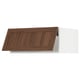 SEKTION Gabinete sup refri/cong+aprt prsn, blanco Enköping/marrón efecto de nogal, 36x24x15 "