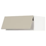 SEKTION Gabinete sup refri/cong+aprt prsn, blanco/Havstorp beige, 36x24x15 "