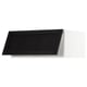 SEKTION Gabinete sup refri/cong+aprt prsn, blanco/Lerhyttan teñido en negro, 36x24x15 "