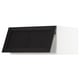 SEKTION Gabinete sup refri/cong+aprt prsn, blanco/Lerhyttan teñido en negro, 30x24x15 "