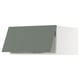 SEKTION Gabinete sup refri/cong+aprt prsn, blanco/Nickebo verde grisáceo mate, 30x24x15 "