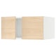 SEKTION Gabinete sup refrig/congelador+2pt, blanco/Askersund efecto de fresno claro, 30x24x15 "