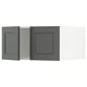 SEKTION Gabinete sup refrig/congelador+2pt, blanco/Axstad gris oscuro, 30x24x15 "