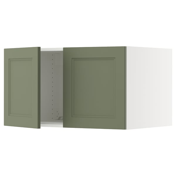 SEKTION Gabinete sup refrig/congelador+2pt, blanco/Axstad gris-verde, 36x24x20 "