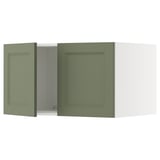 SEKTION Gabinete sup refrig/congelador+2pt, blanco/Axstad gris-verde, 36x24x20 "