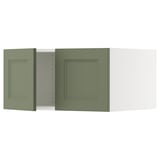 SEKTION Gabinete sup refrig/congelador+2pt, blanco/Axstad gris-verde, 30x24x15 "