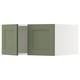 SEKTION Gabinete sup refrig/congelador+2pt, blanco/Axstad gris-verde, 30x24x15 "