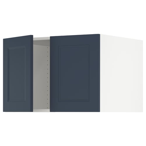 SEKTION Gabinete sup refrig/congelador+2pt, blanco Axstad/mate azul, 30x24x20 "