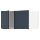 SEKTION Gabinete sup refrig/congelador+2pt, blanco Axstad/mate azul, 36x24x20 "