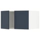 SEKTION Gabinete sup refrig/congelador+2pt, blanco Axstad/mate azul, 36x24x20 "