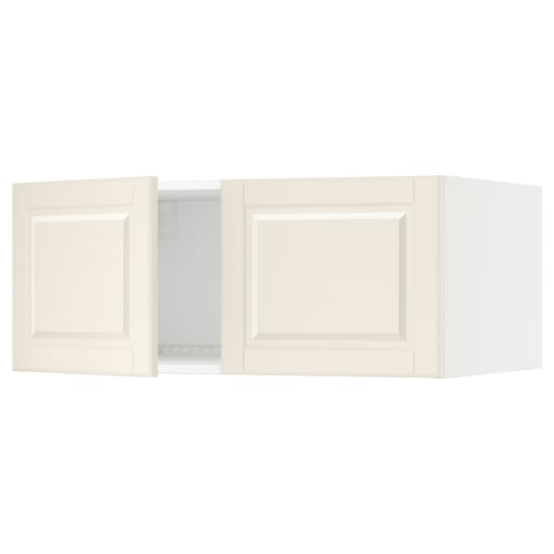 SEKTION Gabinete sup refrig/congelador+2pt, blanco/Bodbyn color hueso, 36x24x15 "
