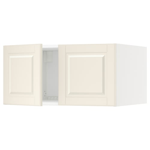 SEKTION Gabinete sup refrig/congelador+2pt, blanco/Bodbyn color hueso, 30x24x15 "