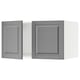 SEKTION Gabinete sup refrig/congelador+2pt, blanco/Bodbyn gris, 36x24x20 "