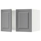 SEKTION Gabinete sup refrig/congelador+2pt, blanco/Bodbyn gris, 30x24x20 "