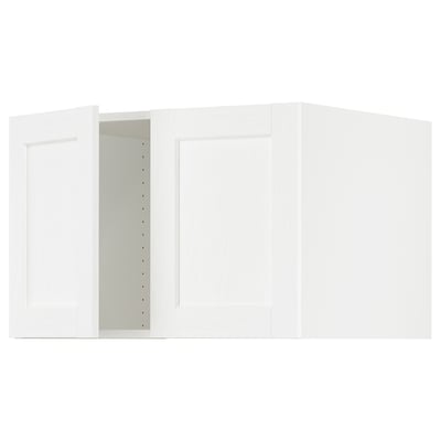 SEKTION Gabinete sup refrig/congelador+2pt, blanco Enköping/blanco efecto madera, 30x24x20 "